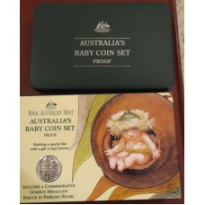 AUSTRALIA 1996 . BABY PROOF SET . GUMNUT . PLUS TOKEN